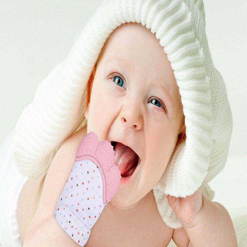 Baby Teething Glove – Soothing Mitten Toy (3–12 Months)