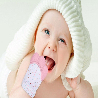 Baby Teething Glove – Soothing Mitten Toy (3–12 Months)
