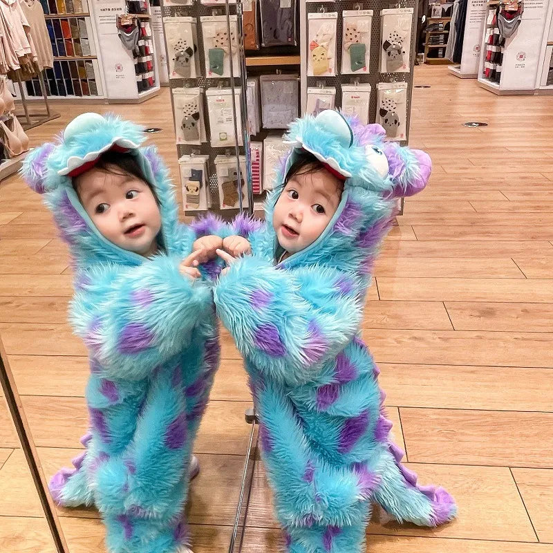 Cute Animal Baby Jumpsuit With Hooded Zipper (3 Months–2 Years)