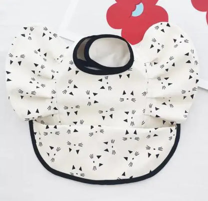 Baby Meal Pocket Waterproof Bib with Angel Wing Design