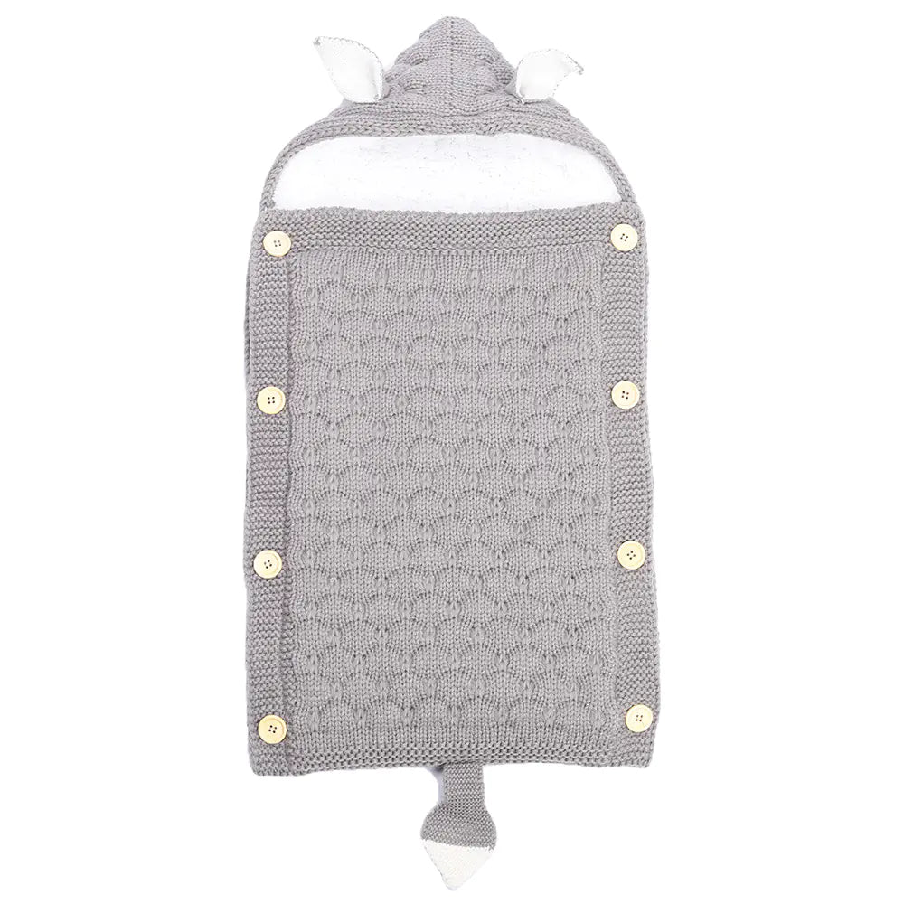 Spring Autumn Baby Knitted Rabbit Ear Sleep Sack (0–6 Months)