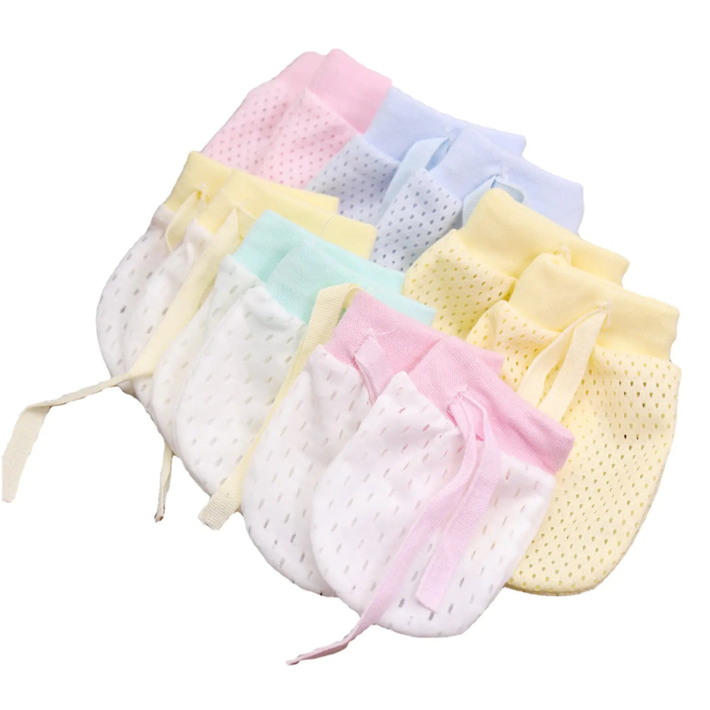 Adjustable Anti-Scratch Mittens for Infants and Newborns