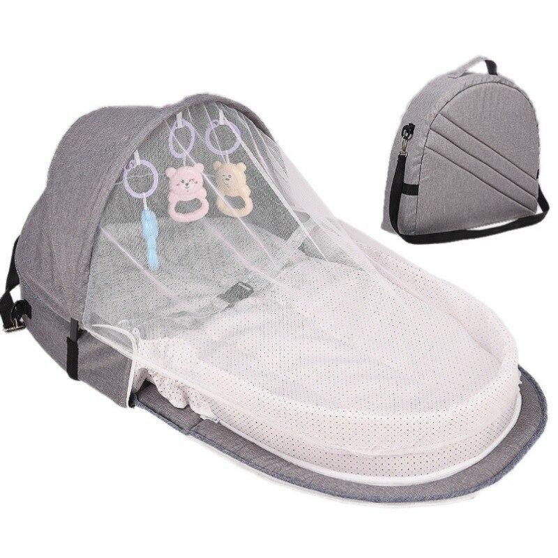 Foldable Baby Bed with Mosquito Net (0–1.5 Years)