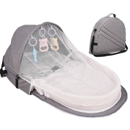 Foldable Baby Bed with Mosquito Net (0–1.5 Years)