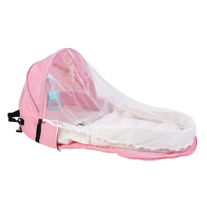 Foldable Baby Bed with Mosquito Net (0–1.5 Years)