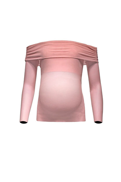 Off The Shoulder Soft Mesh Top