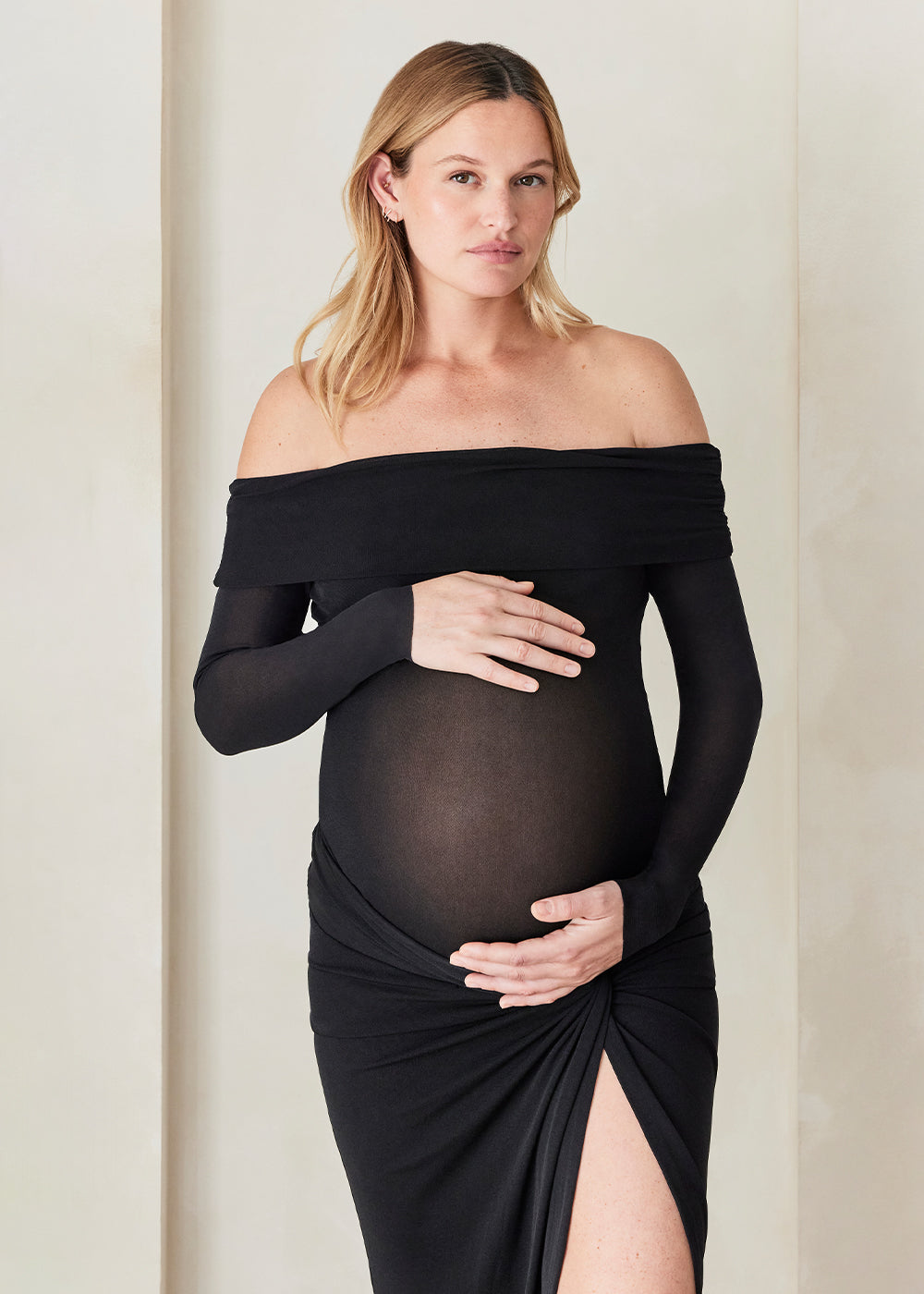 Off The Shoulder Soft Mesh Top