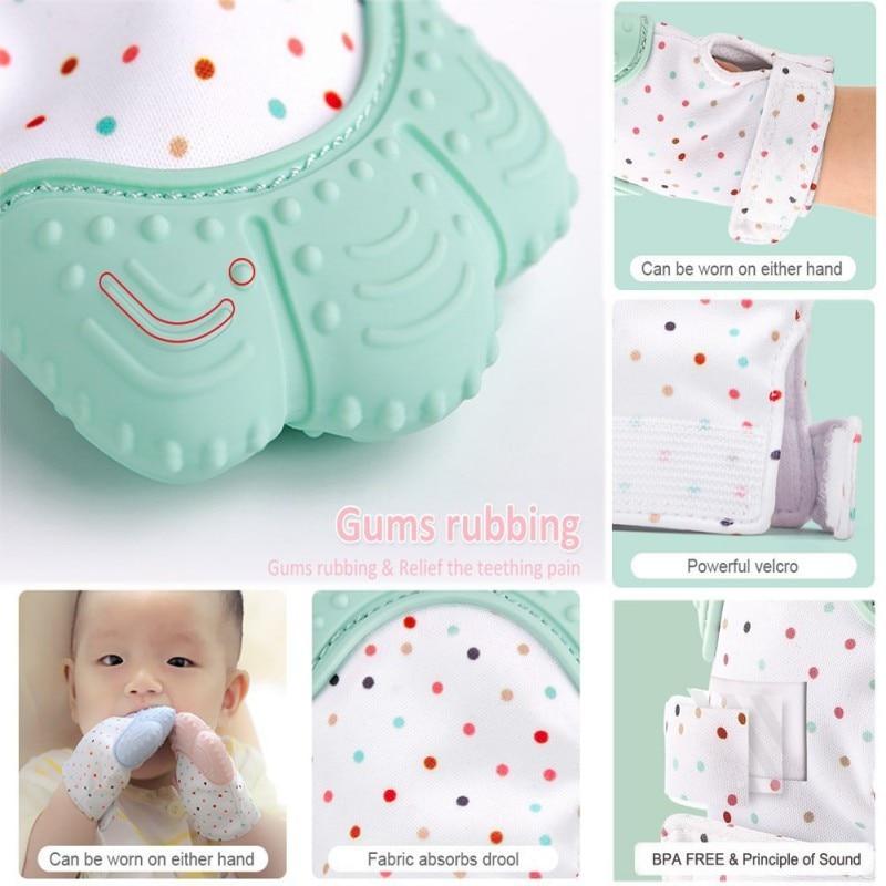 Baby Teething Glove – Soothing Mitten Toy (3–12 Months)