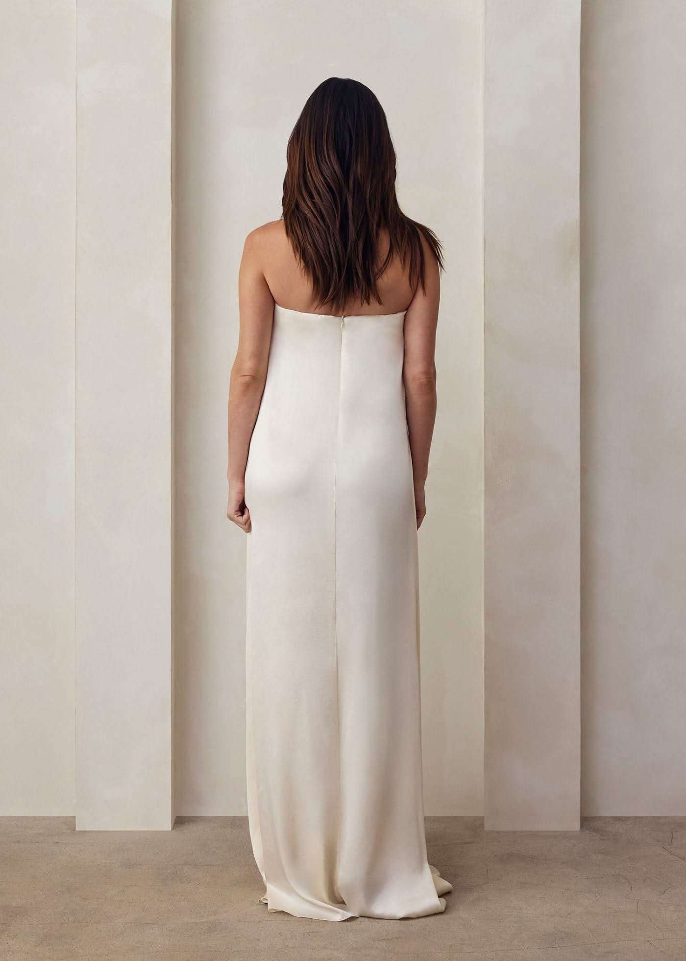 Brushed Satin Gown