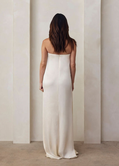 Brushed Satin Gown